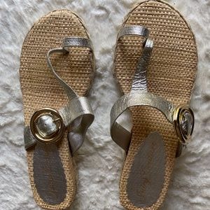 Juicy Couture Woven Sandal with Dust Bag Size 10